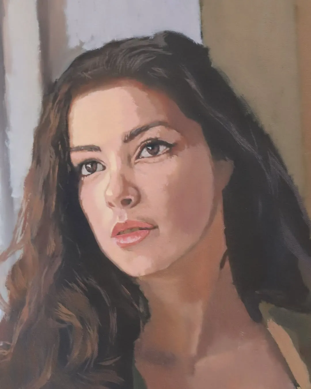 Portret 28, originalna slika u tehnici ulje na platnu sa ekspresivnim portretom